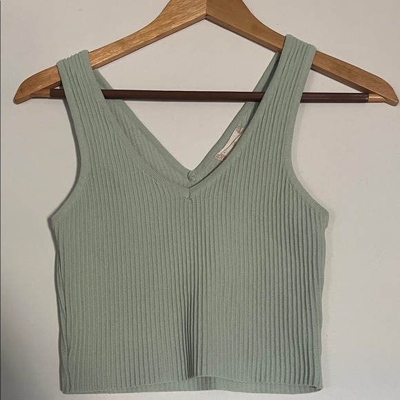 Altar'd State Sage Ribbed Tank Top - Picture 1 of 8